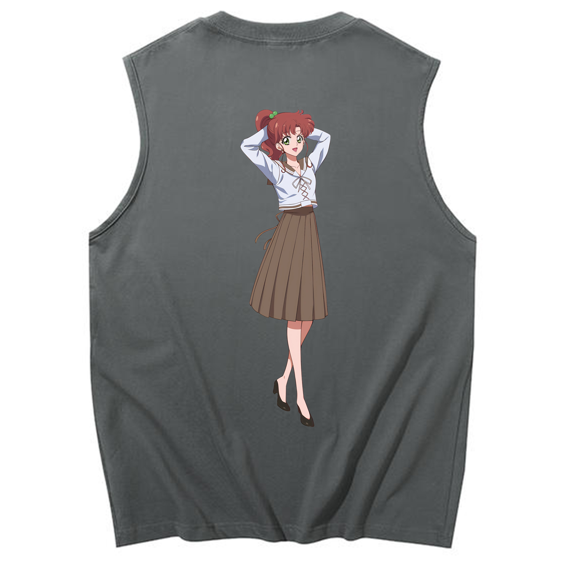 （画像用） 美少女戦士セーラームーン 木野 まこと きの まこと Sailor Moon Kino Makoto （セーラージュピター；Sailor Jupiter） コットン100％タンクトップ（背面プリント）